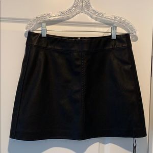 Blank NYC Vegan Leather Mini Skirt - Black Size 29
